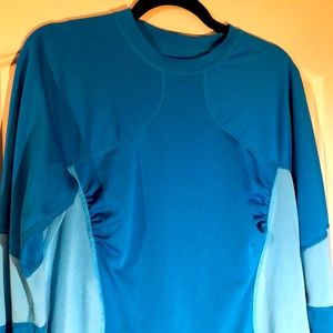 Lululemon blue long sleeve training top